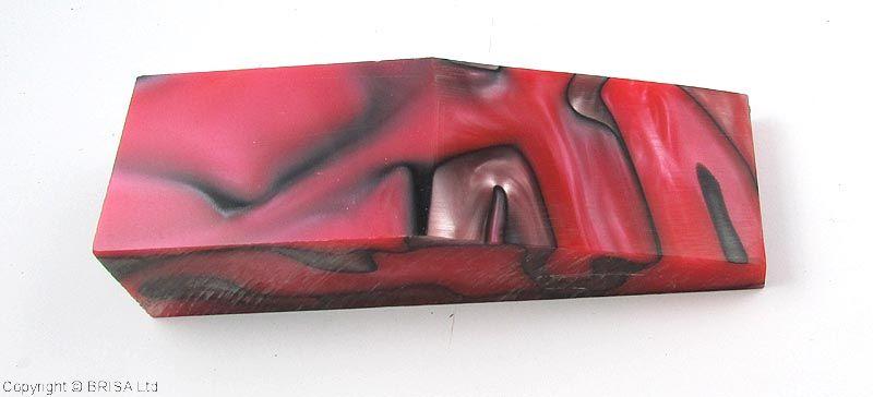 Acrylic black in red 120x40x25mm.