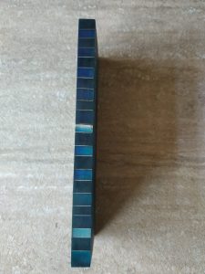 Honeycomb - blue and green 125x38x10 mm.