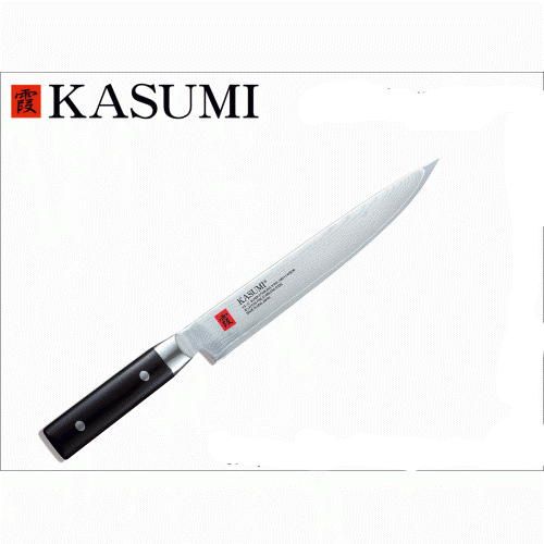 KASUMI Knife Slicer Damascus 240 mm.